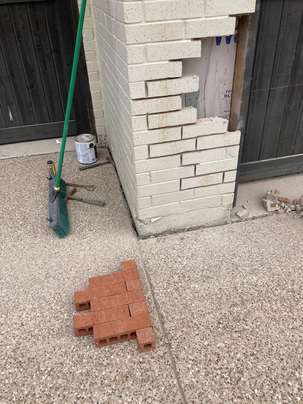 Before Champion Brick Repair