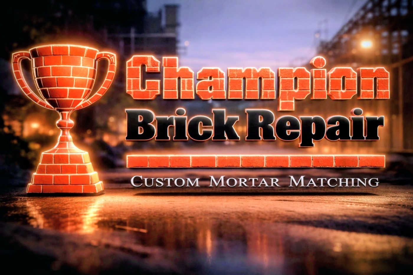 Champion Brick Repair & Whitestone Construction logo