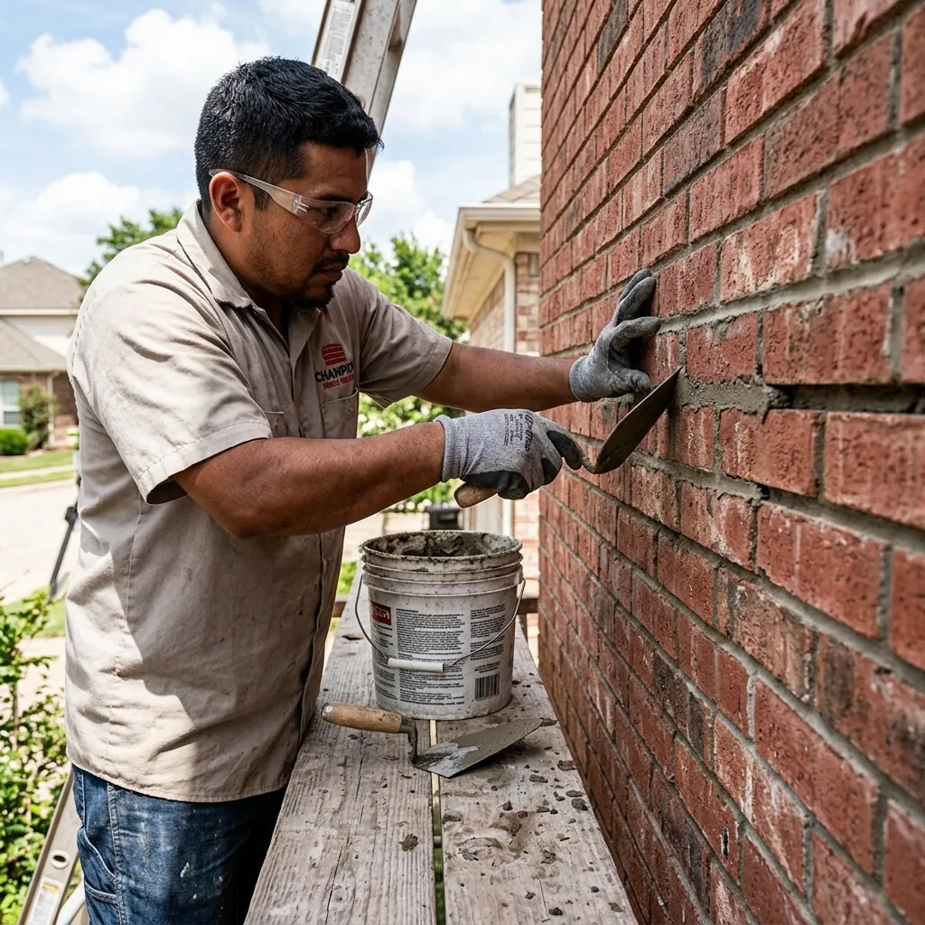 Brick repair in Texas by Champion Brick Repair