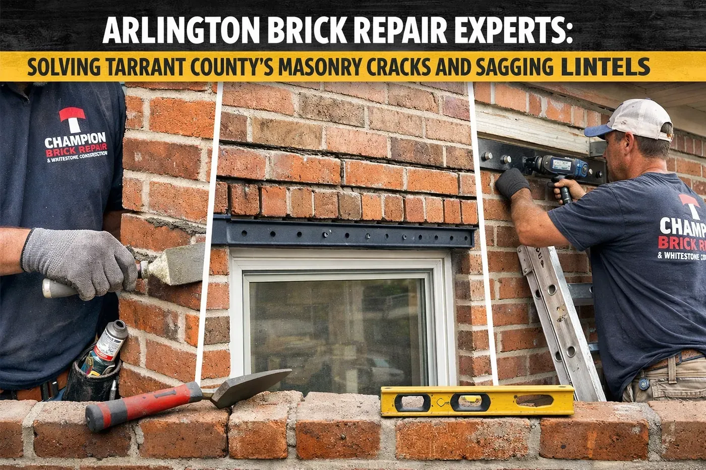 Brick repair in Texas by Champion Brick Repair