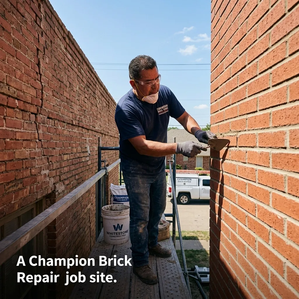 Brick repair in Texas by Champion Brick Repair