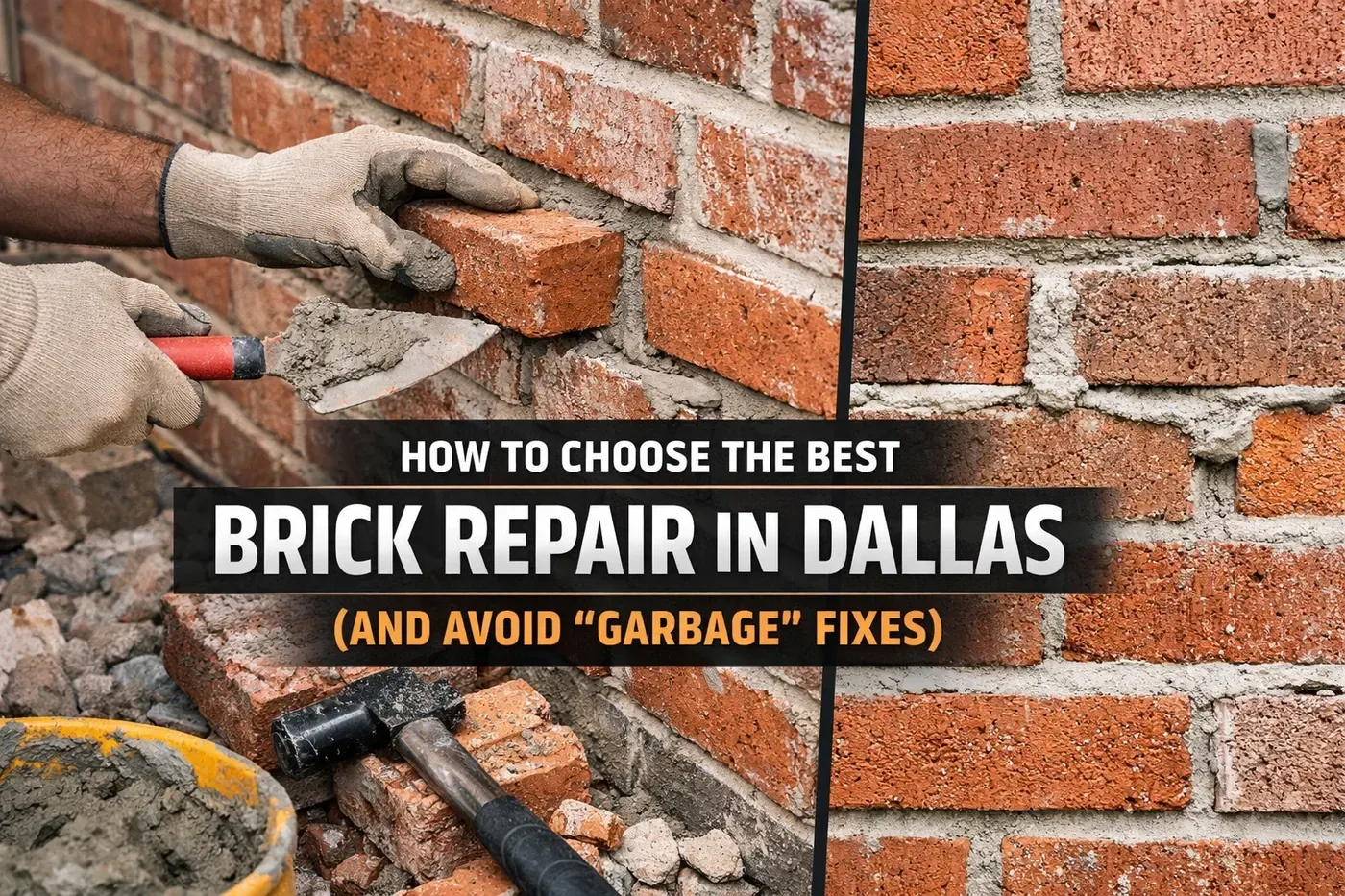 Brick repair in Texas by Champion Brick Repair