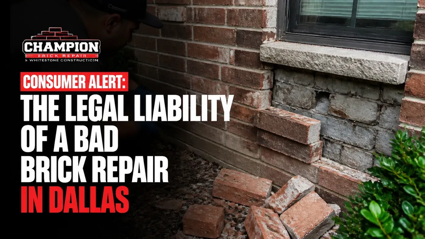 Brick repair in Texas by Champion Brick Repair