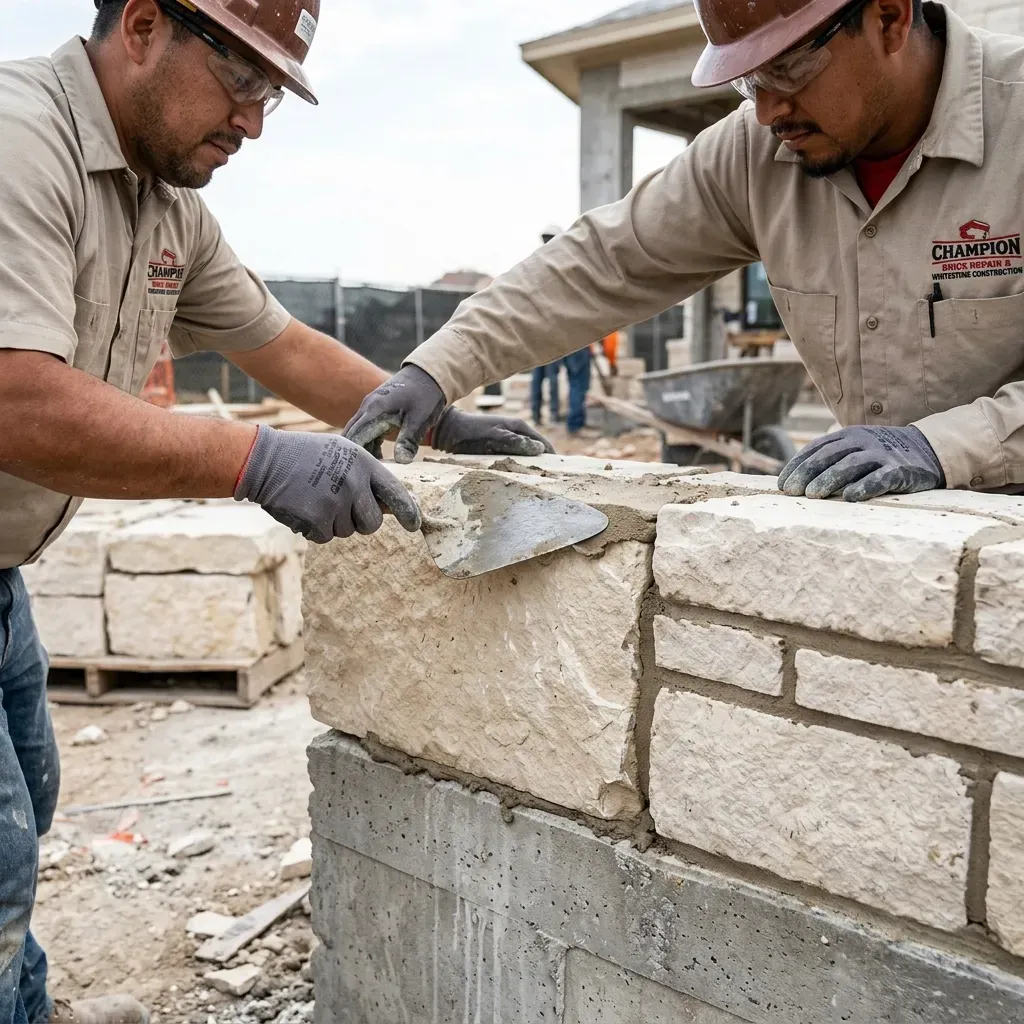Brick repair in Texas by Champion Brick Repair
