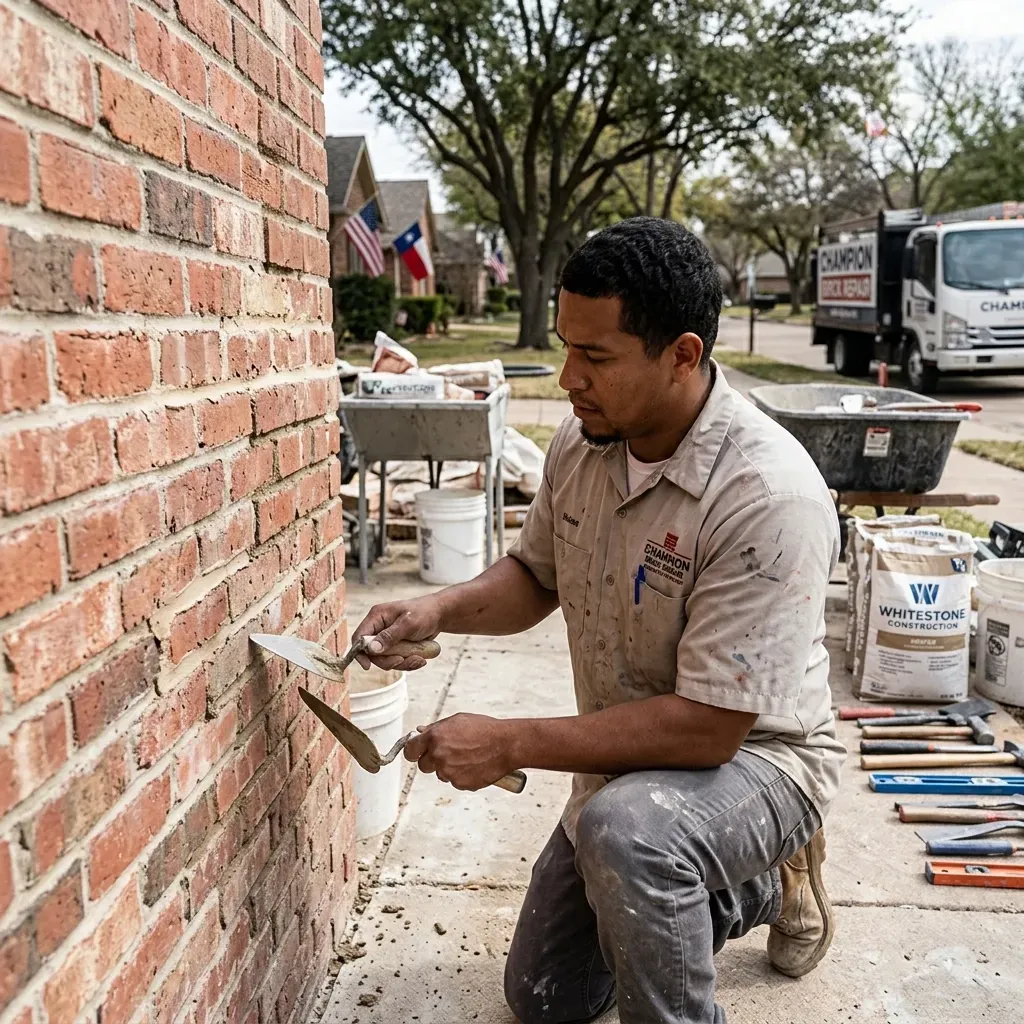 Brick repair in Texas by Champion Brick Repair
