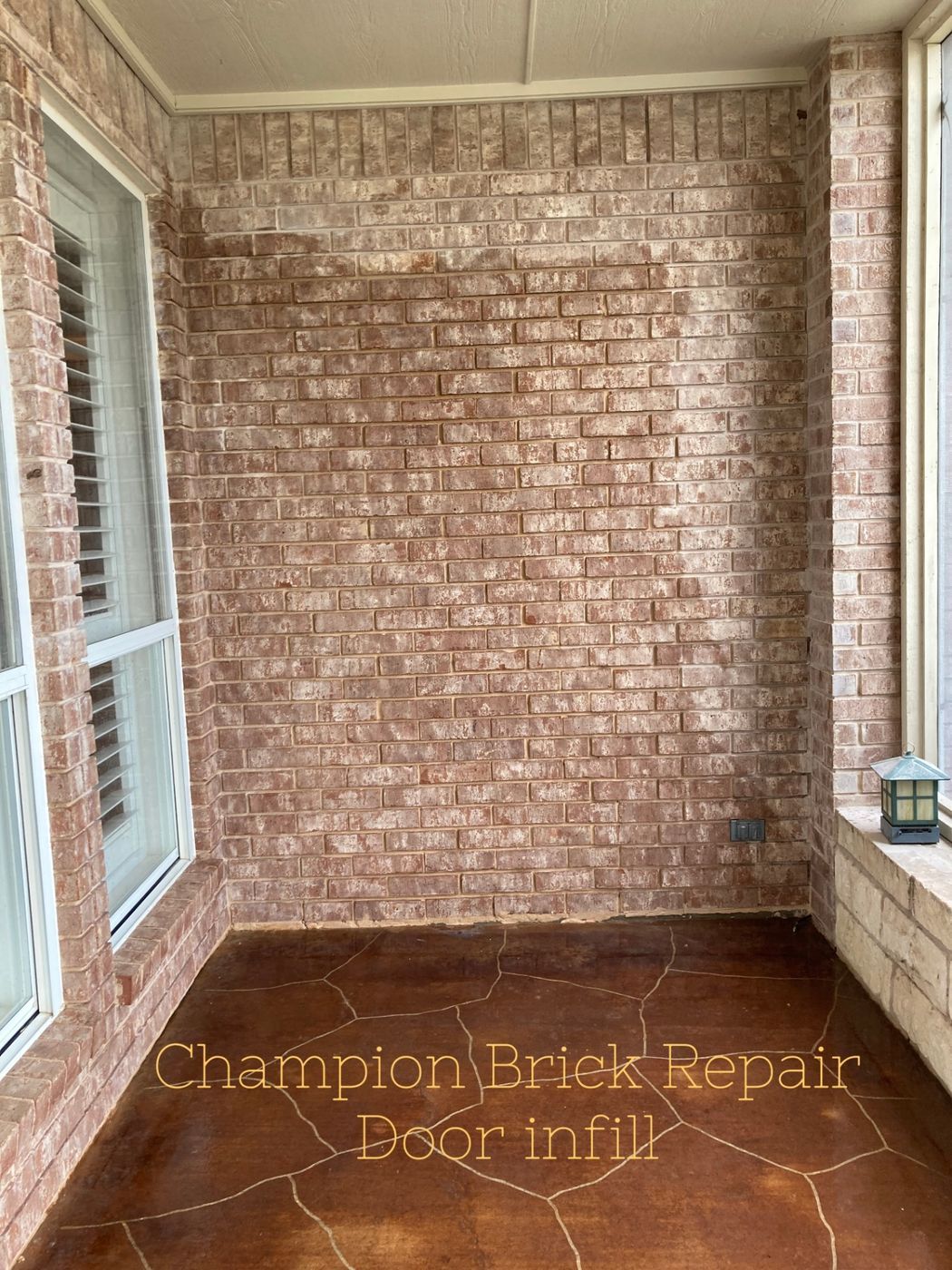 Expert Brick Infill in Former Door Opening