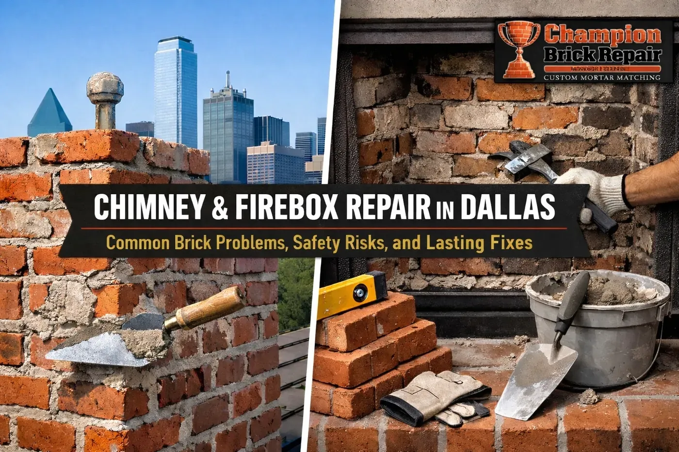 Brick repair in Texas by Champion Brick Repair