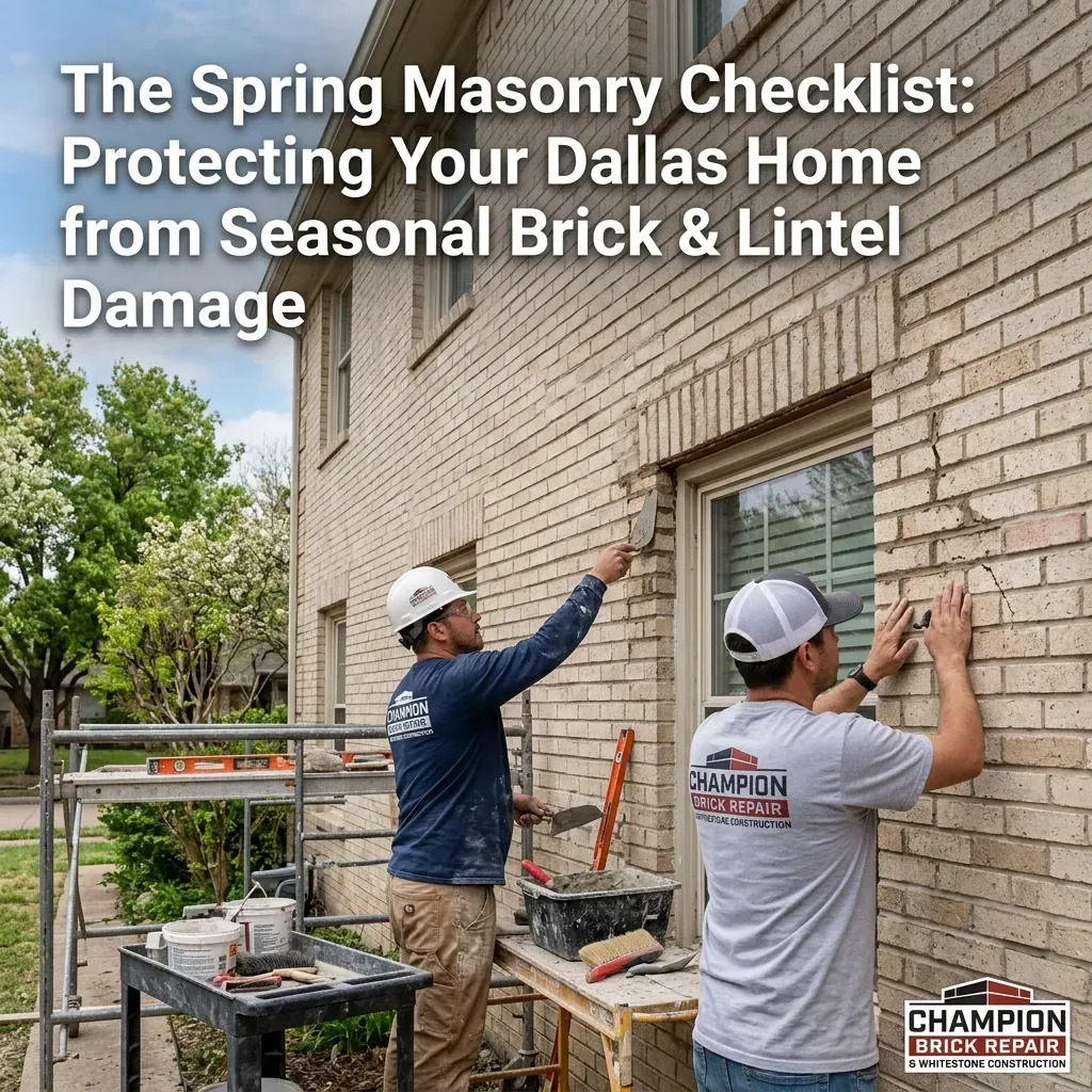 Brick repair in Texas by Champion Brick Repair
