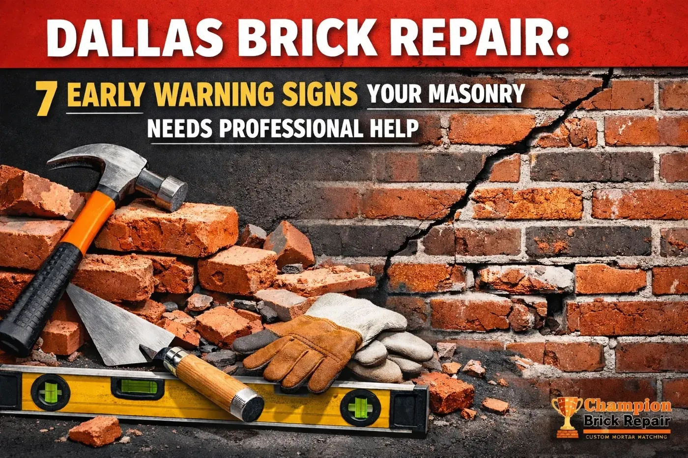 Dallas Brick Repair: 7 Early Warning Signs Your Masonry Needs Professional Help
