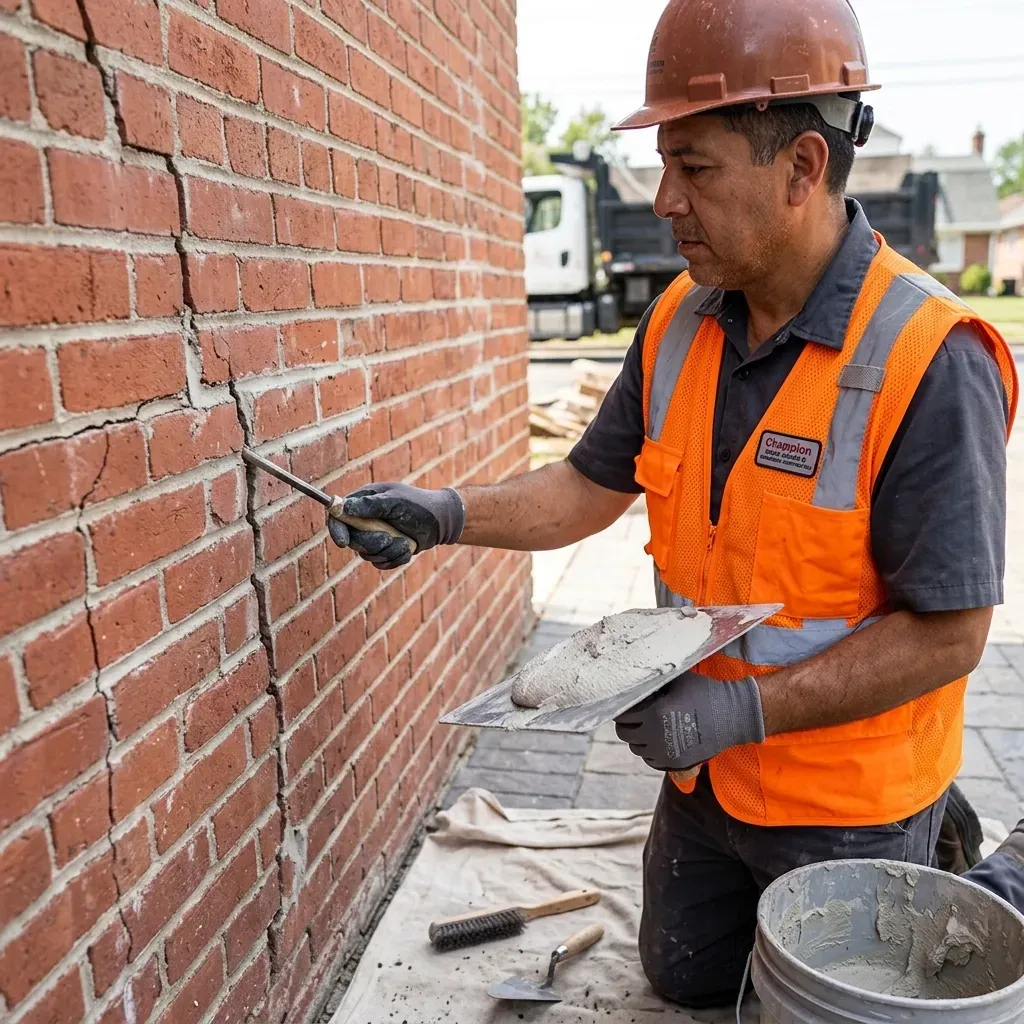 Brick repair in Texas by Champion Brick Repair