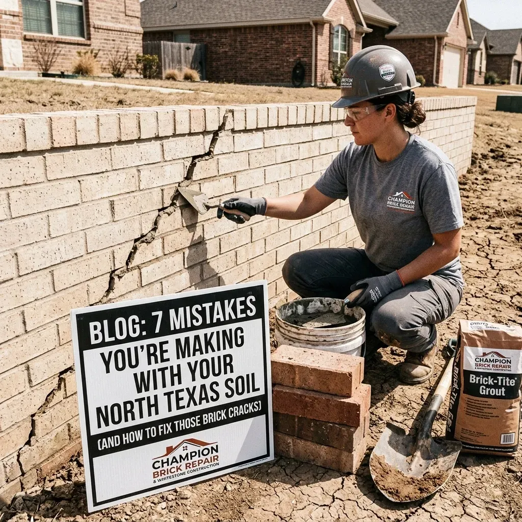 Brick repair in Texas by Champion Brick Repair