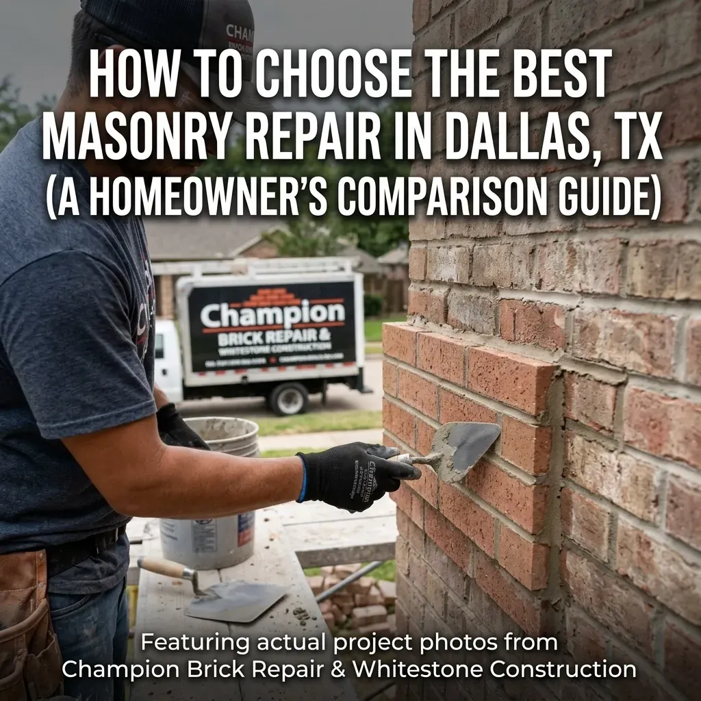 Brick repair in Texas by Champion Brick Repair