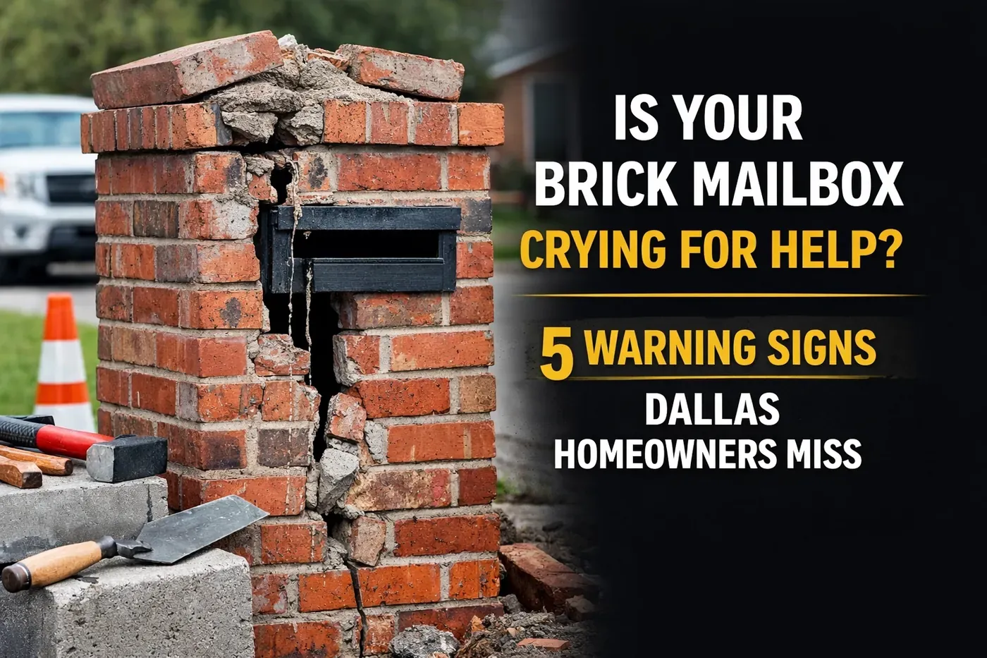Is Your Brick Mailbox Crying for Help? 5 Warning Signs Dallas Homeowners Miss