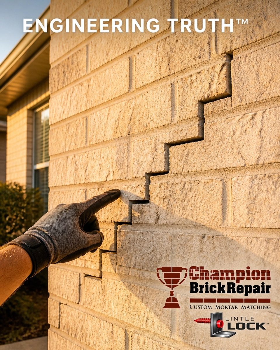 Stair-Step Crack — Champion Brick Repair