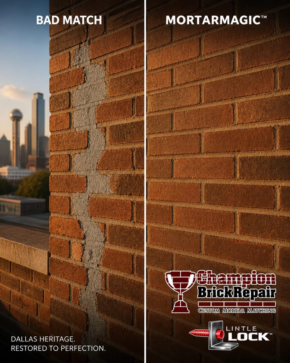 Mortar Matching Red Brick — Champion Brick Repair
