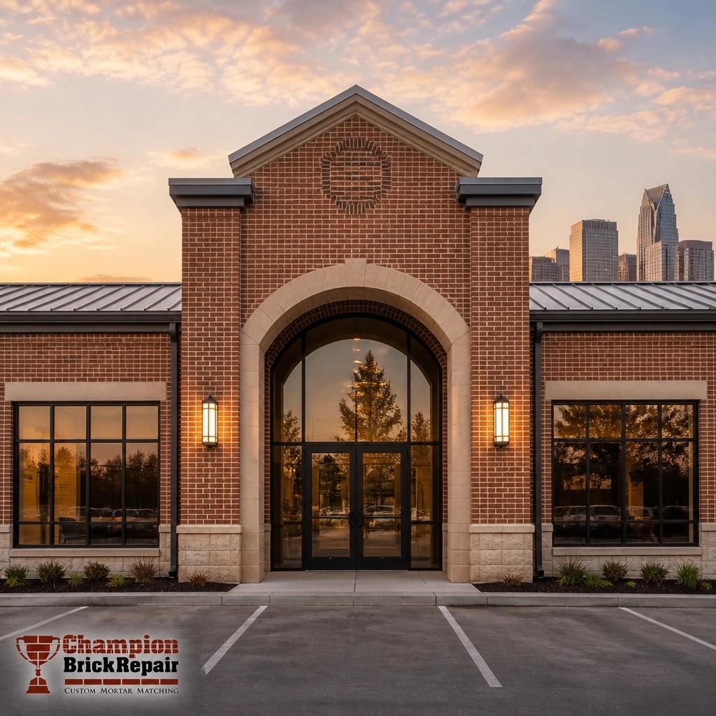 Commercial Building Facade — Champion Brick Repair