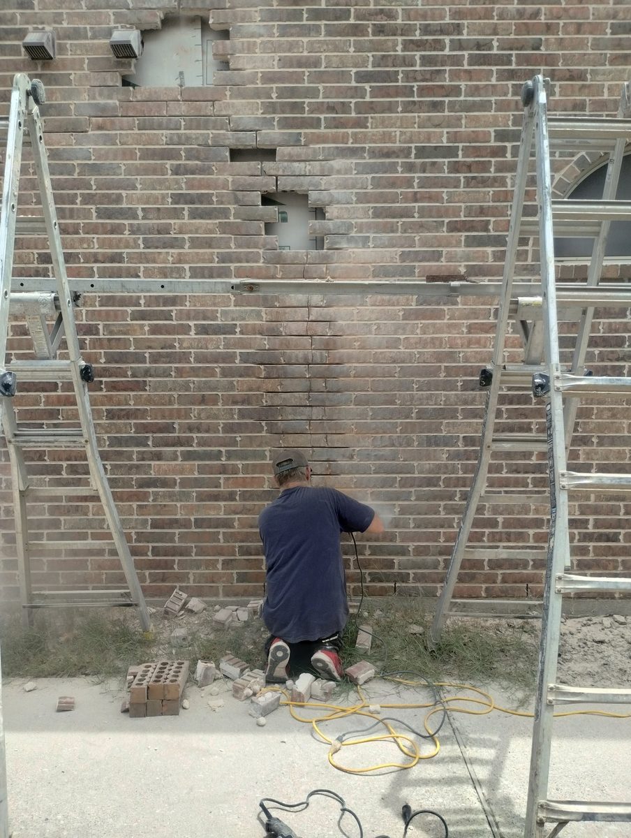 During — Cut-Out Openings — Champion Brick Repair